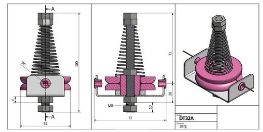 DT32A – Maßzeichnung